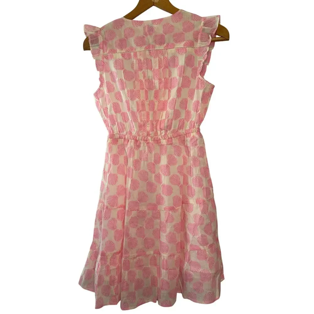 Mer St. Barth NWT Shell Beach Pink Giselle Mini Dress Size XS - Picture 4 of 13